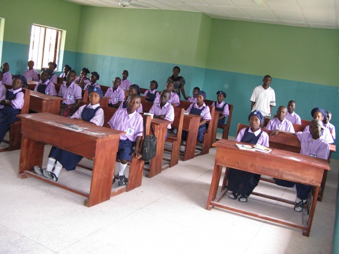 Students at class in Tafawa Balewa, Nigeria