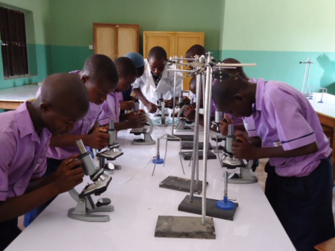 Science practicals at Presentation Secondary School, Tafawa Balewa