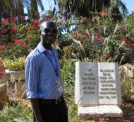 Br Joseph at the Mount of the Beatitudes in the Holy Land, October 2013.